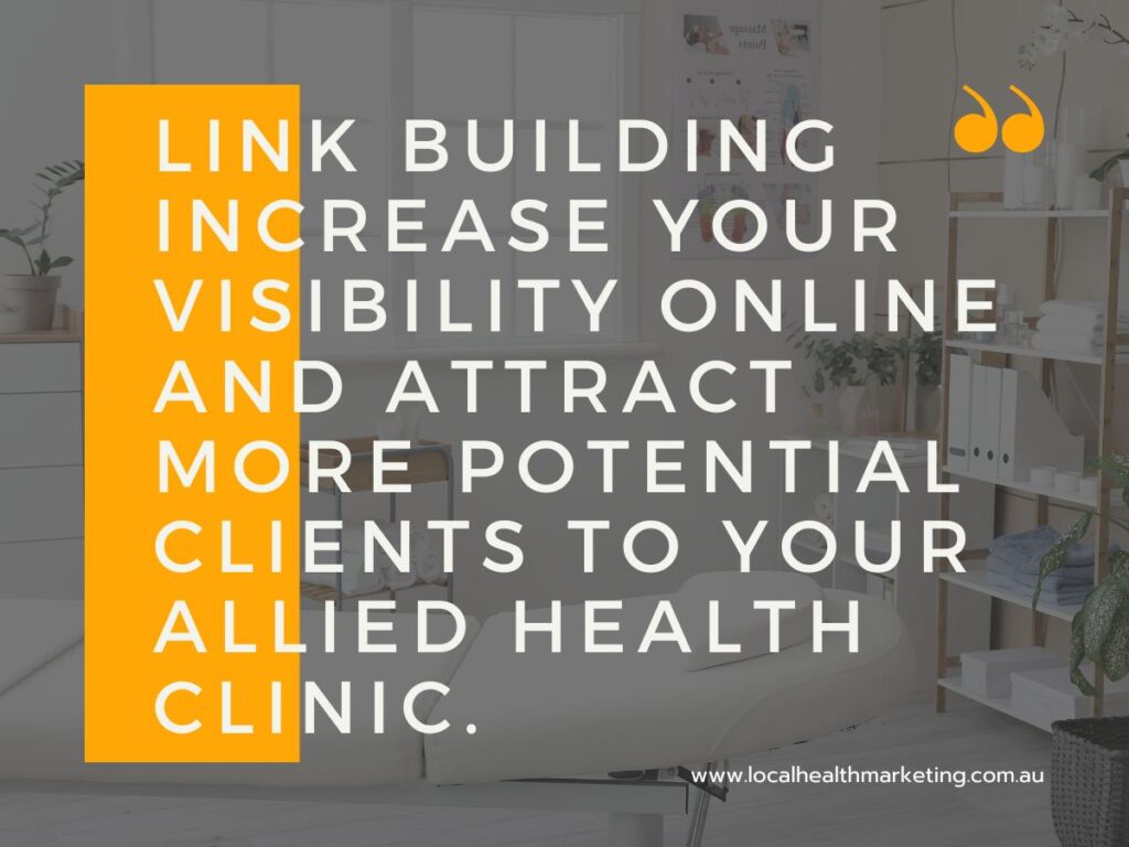 Link Building for Allied Health Marketing: The Beginner's Guide
